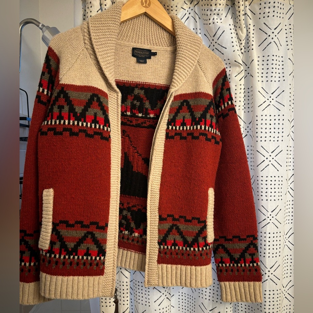 Pendleton Wool Zip-Up Sweater